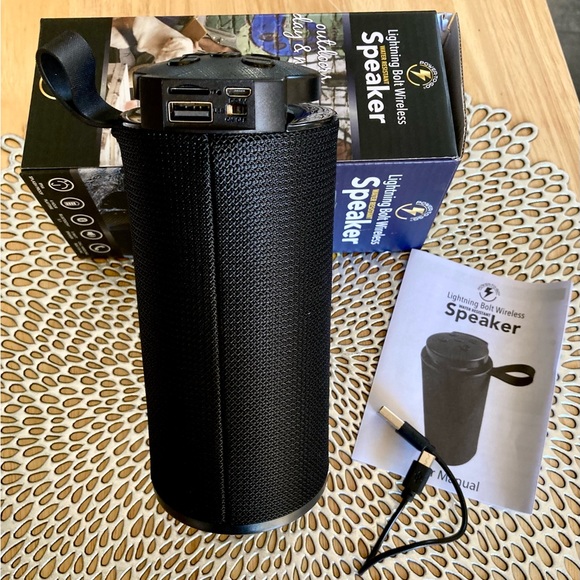 Power To Go - Lightning Bolt Wireless
Water Resistant Speaker - Picture 2 of 5